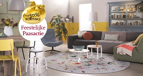 PAASACTIE | Ontvang t/m 2e Paasdag tot 50% korting op je aankoop vanaf 1000.-. Bekijk hier de Paasactie > bit.ly/2oCetX9
