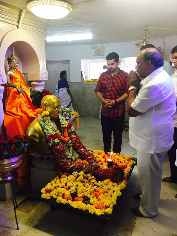 चैत्यभूमी येथे जाऊन भारतरत्न डॉ. बाबासाहेब आंबेडकर यांच्या पुण्य स्मृतीस अभिवादन केले.