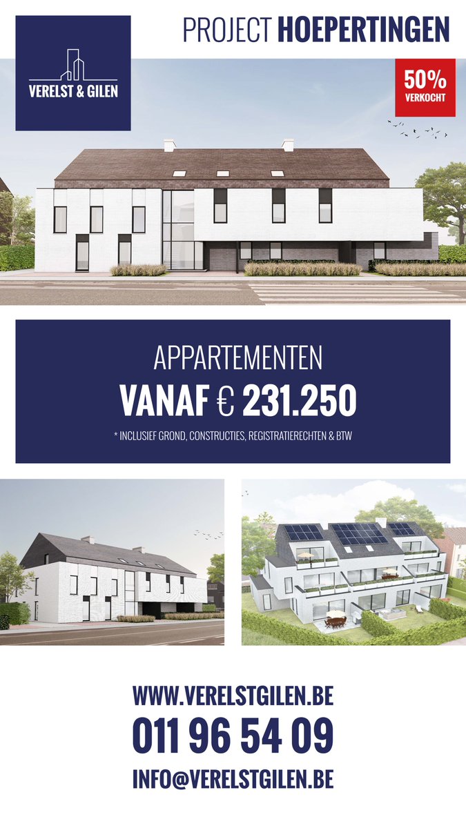 U bent op zoek naar een nieuwe woning of investering? 
Zoek niet verder en bekijk ons project in Hoepertingen: verelstgilen.be/Projecten/info…