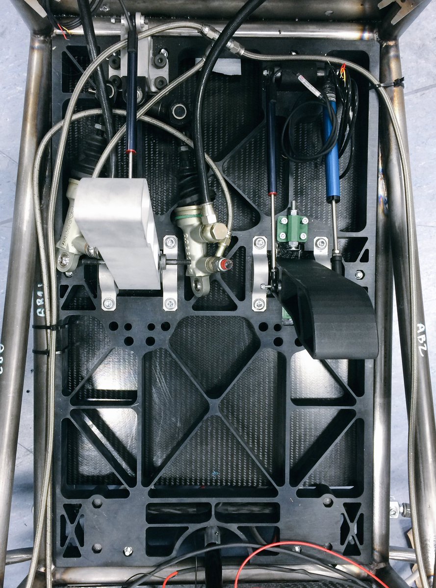 TeamSFR's tweet photo. Massive thank you to @SheffieldAlumni for their support enabling us to develop a pedal box integrated with electronic throttle #Mech100 https://t.co/LyBmPYc623
