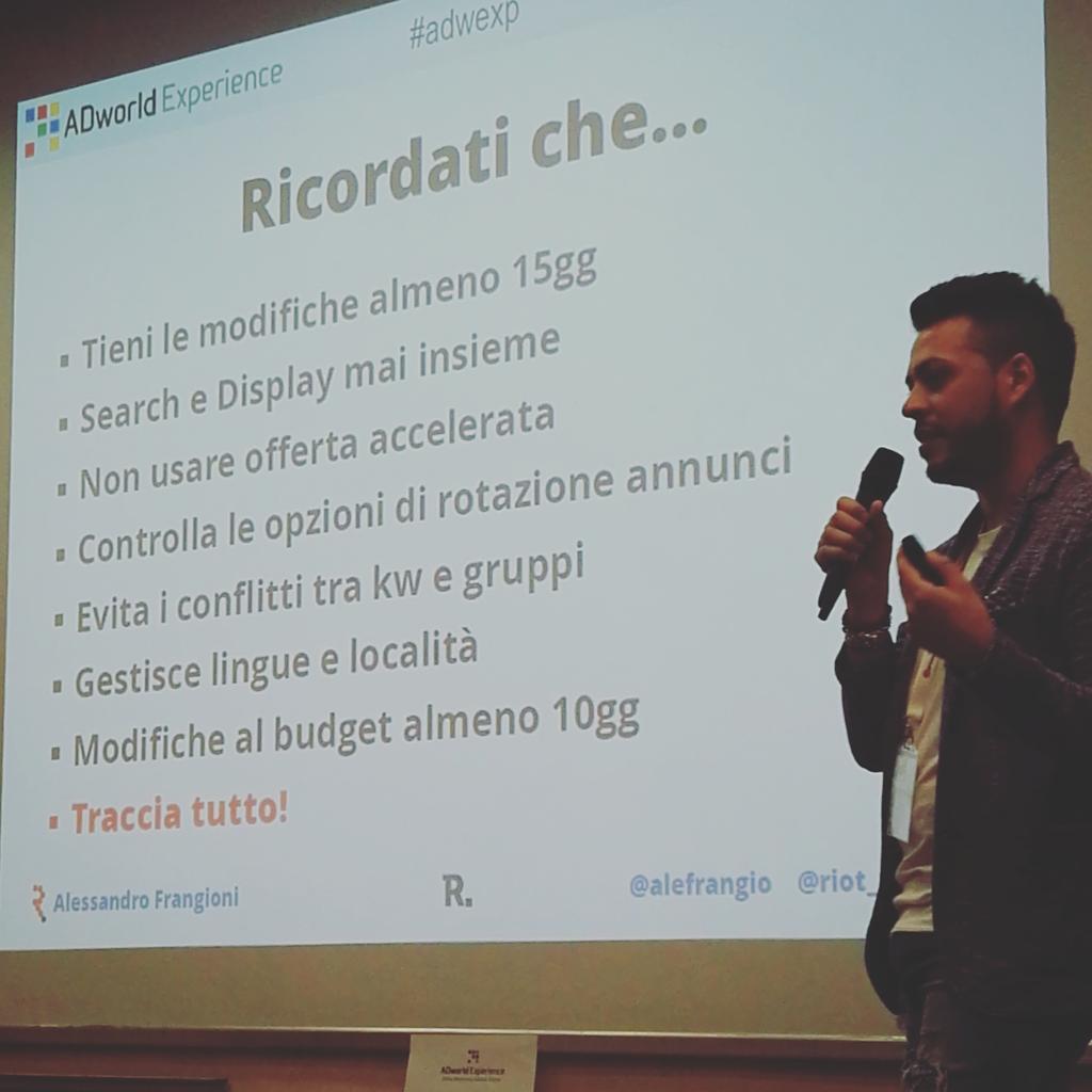 chiarastorti's tweet photo. #AdWords
➡ TRACCIA TUTTO!!!
@alefrangio #adwexp https://t.co/2SnwGyelC3