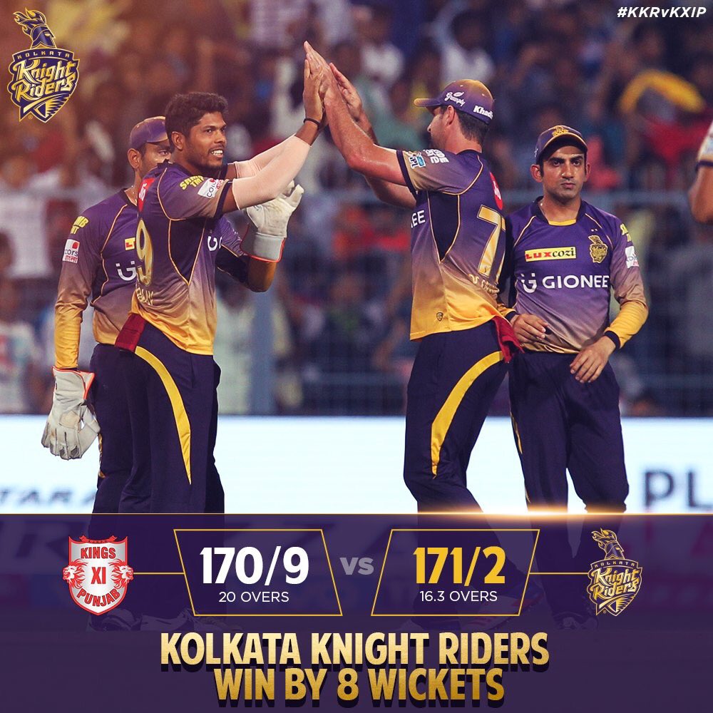 gaurikhan's tweet photo. Great game last night @KKRiders ... Sunil Narine was a pleasant surprise with the bat! Now for the next! https://t.co/yKkHvgrTdy