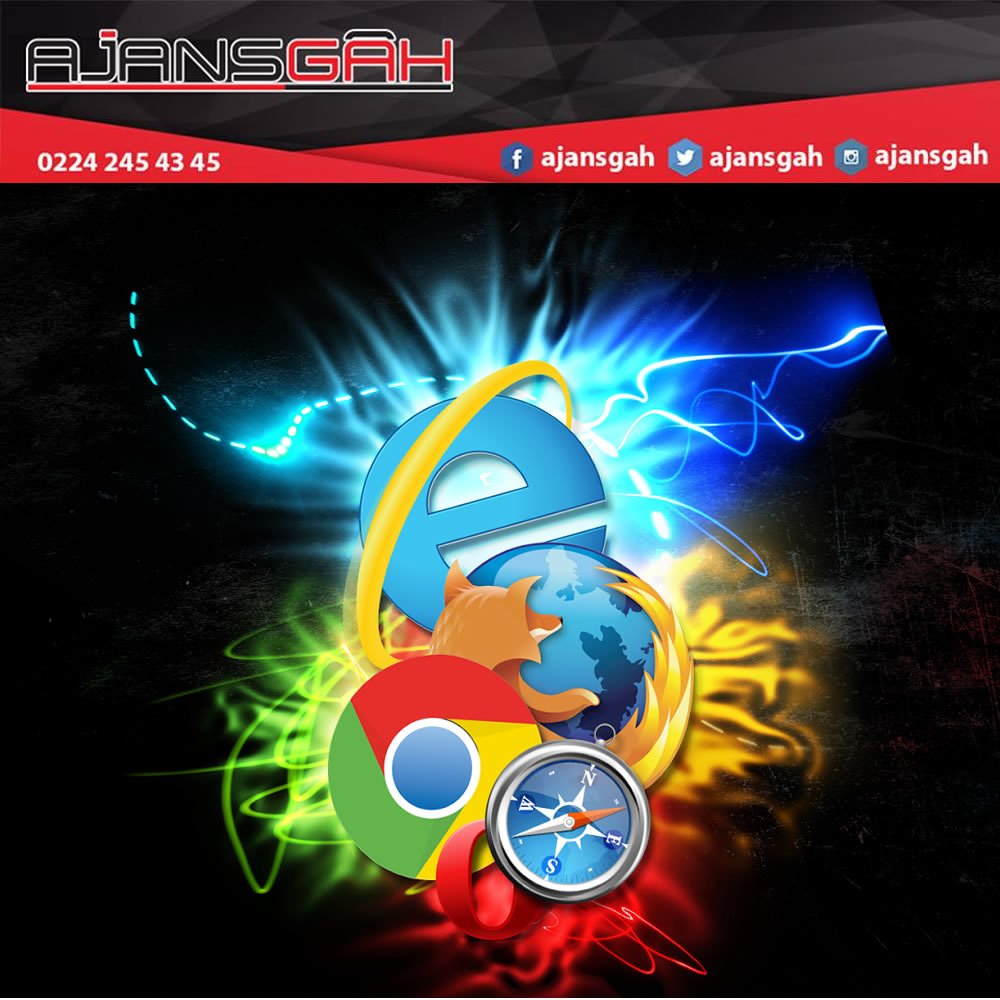 Teknolojiyle tarayıcı sayısı da arttı. Siz hangi tarayıcıyı kullanıyorsunuz ? #chrome #explorer #opera #firefox #safari #bizeulaşın