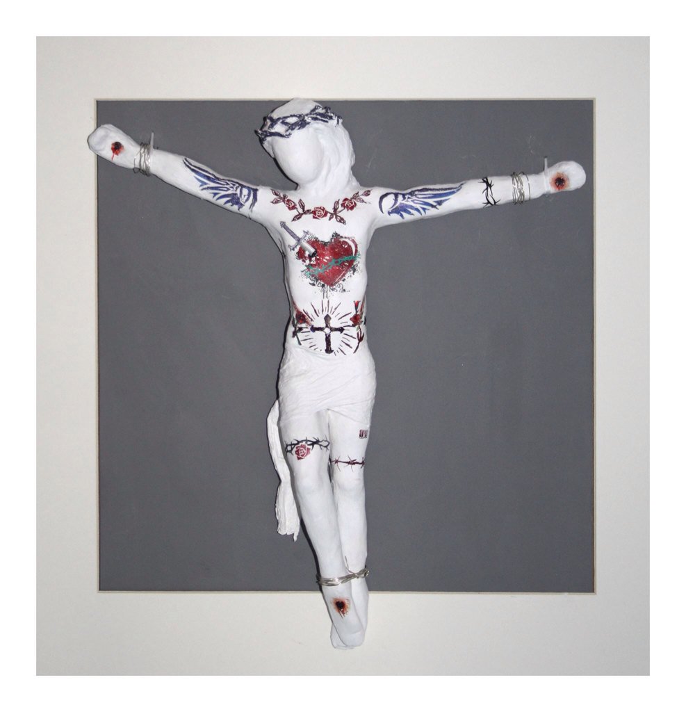 luhu32's tweet photo. Good Friday to all. Easter sculpture: 
Clay &amp; Wire - (Man &amp; Message). https://t.co/nrgeqZo1g9