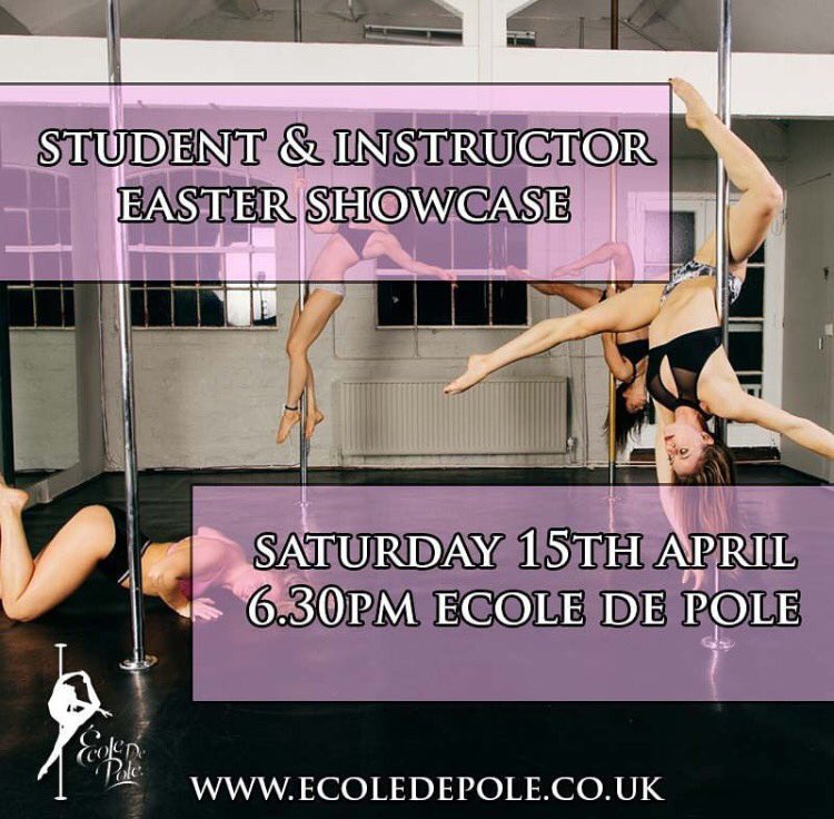 Pole_Motion's tweet photo. Don't miss the @ecoledepole Easter Showcase https://t.co/pm9rOHhwHM https://t.co/ECIfLUCAnv