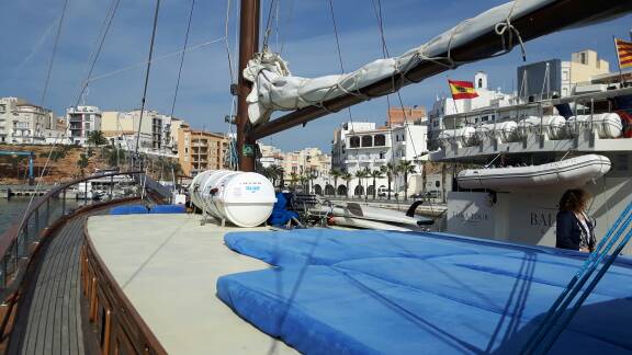 Everything ready to receive our guests who will enjoy a nice sunny #eco #cruise on the Alania gulet sailboat today #ecocharter