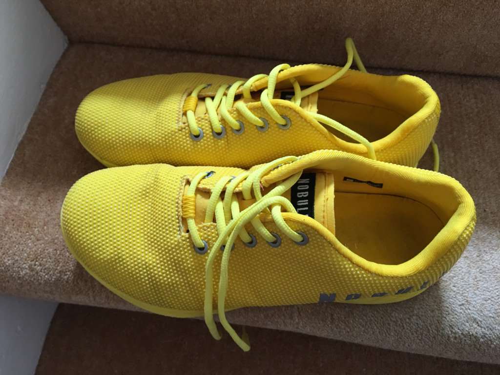 chriswiles's tweet photo. The Lemon Drop @justthehorns trainers took a beating when 📷 for #shortmotivation last week. Had to be washed, twice! https://t.co/ompa4UtYxG