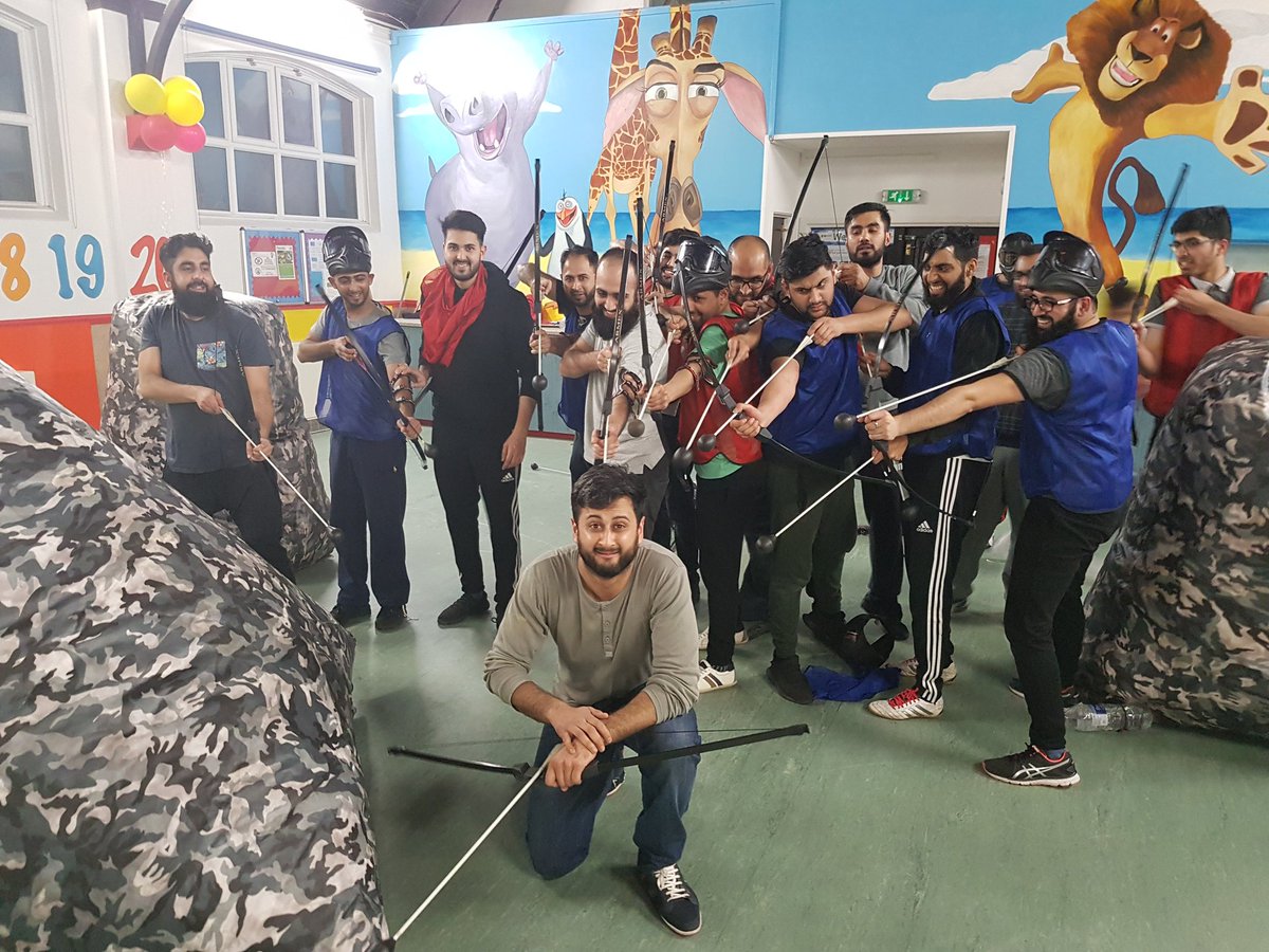 BowArrowTag's tweet photo. Another happy stag event #bowarrowtag #Archery #archerytag #stagdo #stagactivity #combatarchery #Archers https://t.co/Is4Qik6IeP