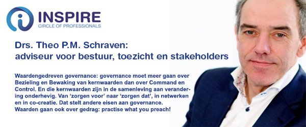 Zeer verheugd en trots dat we binnenkort Theo Schraven weer in ons
midden hebben: ditmaal bij de groep "Bestuurssecretarissen Brabant"