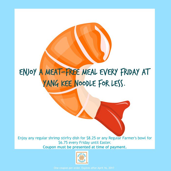 Are you observing Lent? Show this coupon today!