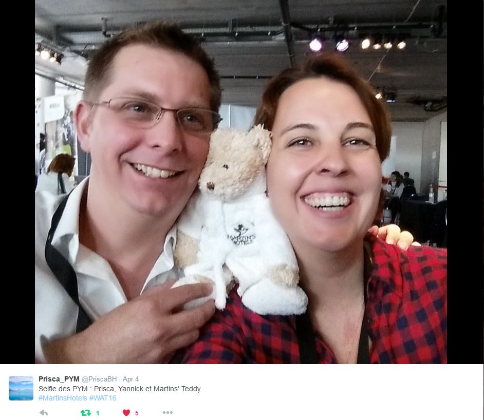 MartinsHotels's tweet photo. Un vrai plaisir de rencontrer les blogueurs de voyage au #WAT7. Des partenariats suite à #WAT16: @vadrouilleurs @Malicyel @Mellovestravels https://t.co/uyzFZ6mxUt