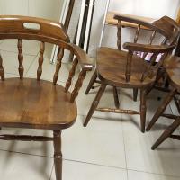 Reloved1's tweet image. Set Of 4 Beautifully Made Antique Captains Chairs in excellent condition, quality pieces of furniture. £300   0141 954 2323