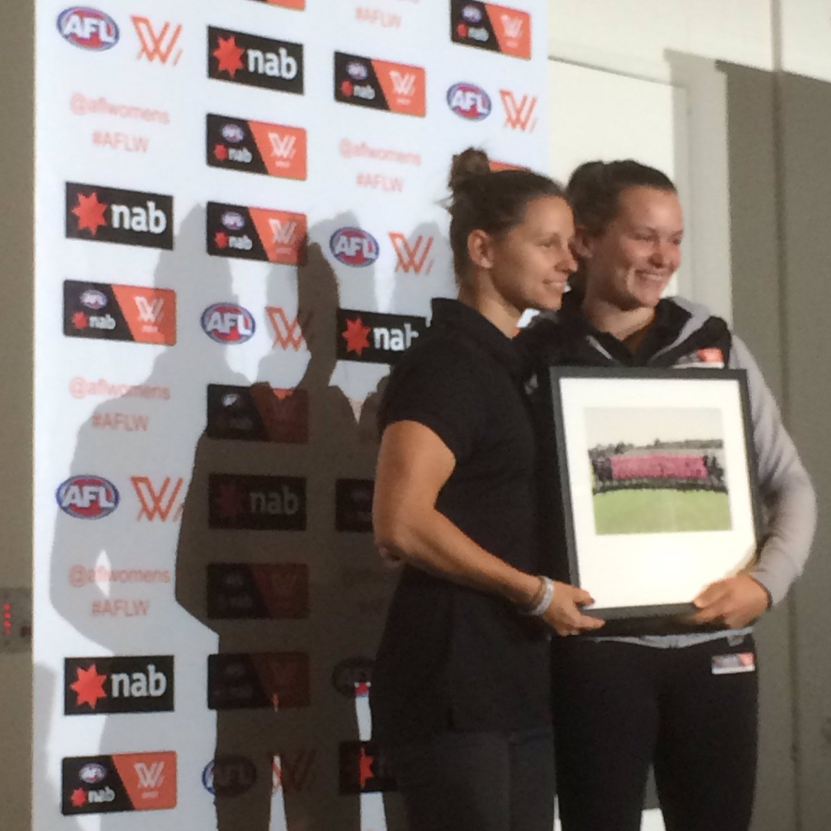 AFLFemale's tweet image. The Women's Academy have attended the academies dinner in Melbourne tonight #womensfootball