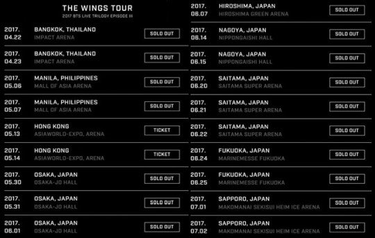 Resultado de imagem para à¸à¸²à¸£à¸²à¸ the wings tour