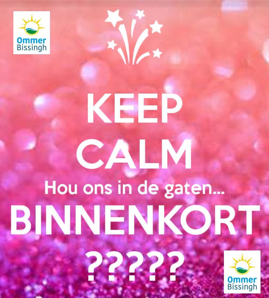 Nog een paar dagen en dan....