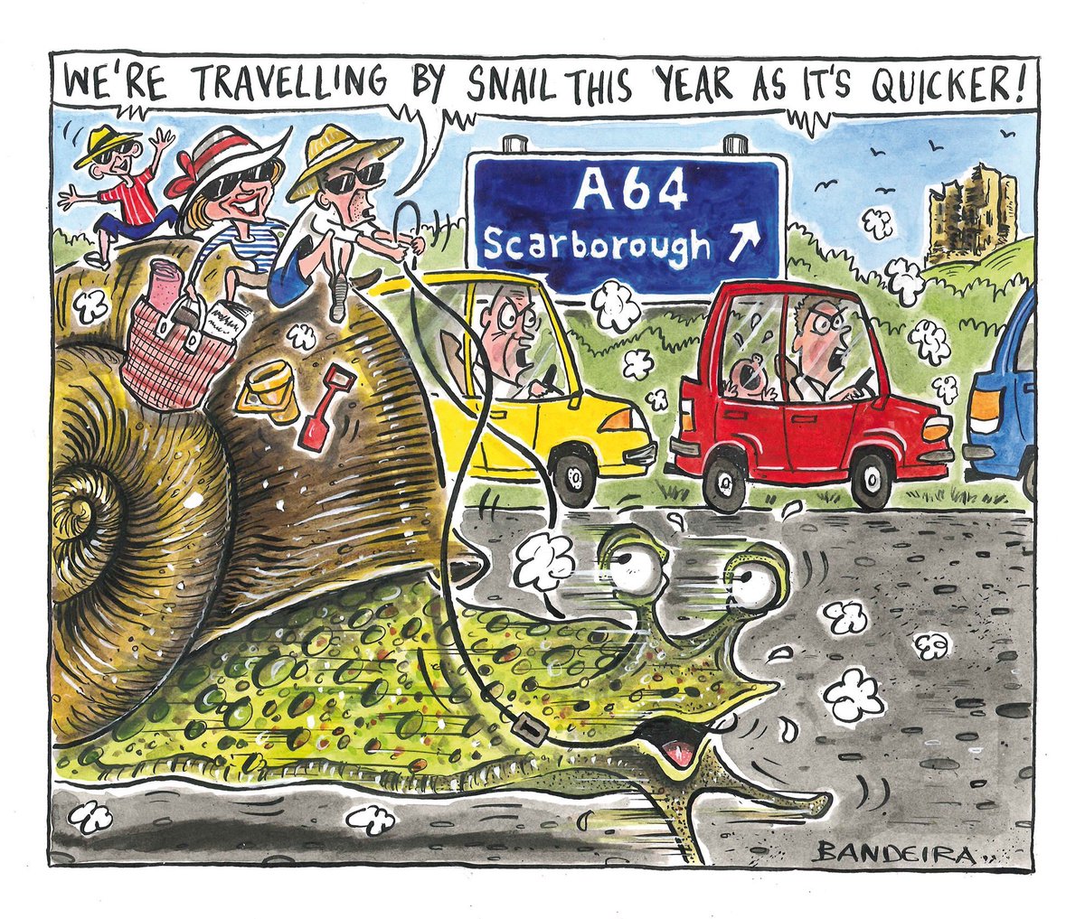yorkshirepost's tweet photo. Dear @transportgovuk - Thousands of people will suffer along this road this weekend. Thousands more won't, killing the east coast economy. https://t.co/8xqFWm72HS