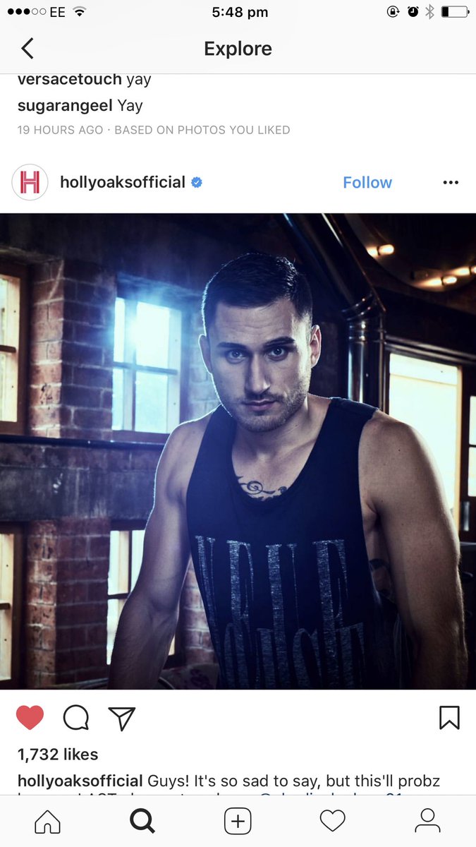 jla1416's tweet photo. Hollyoaks will not be the same 💔 he's been my fav from the day he came into the show @CharlieClapham https://t.co/UPAOq7IUVW