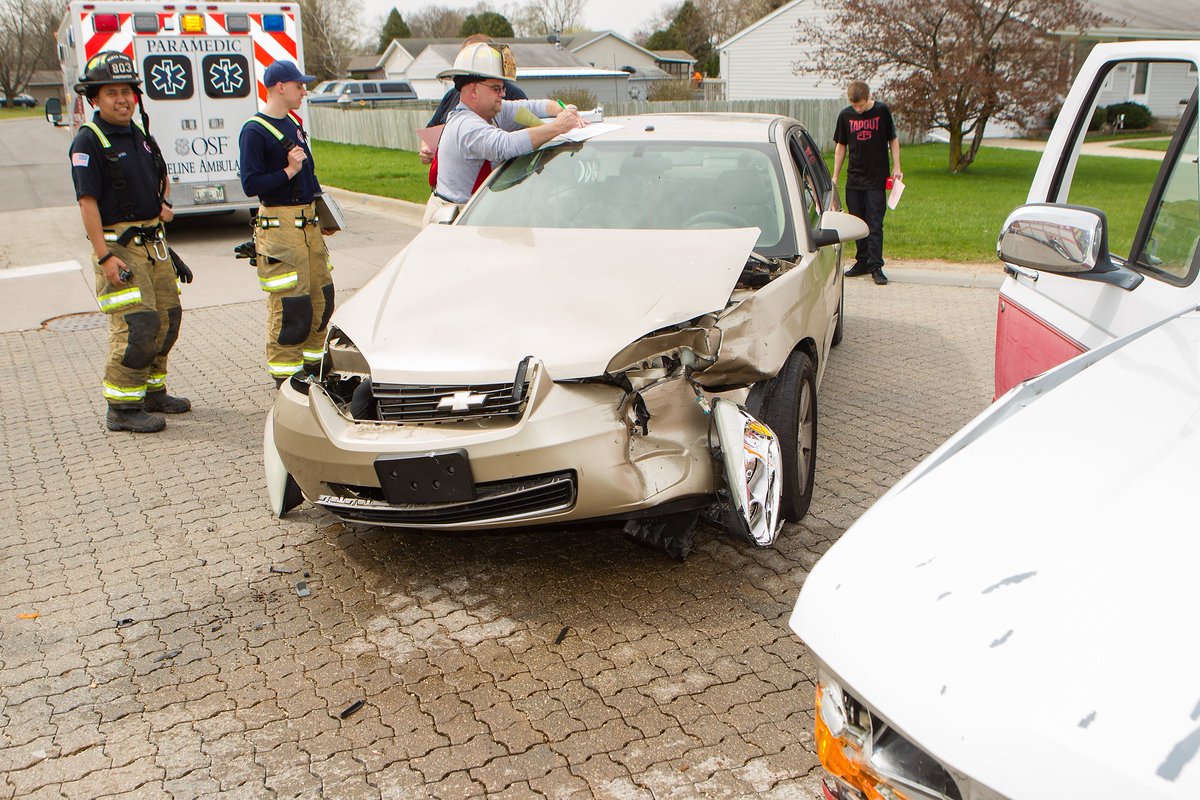On April 14, North Park Fire was dispatched to a motor vehicle incident at Roosevelt Road and Scott Lane in Machesney Park.