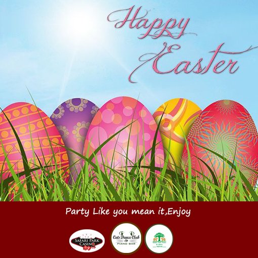 SafariCasino's tweet photo. Party like you mean it, we wish you the best, come and play and win #WhereWinnersMeet #HappyEaster https://t.co/fvAYfevAaq