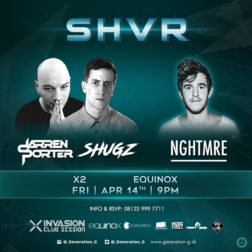 Tonight @_X2_ INVASION CLUB SESSION with <a href="/Darren_Porter/">Darren Porter</a> <a href="/ShugzK/">Shugz Knight</a> <a href="/NGHTMRE/">NGHTMRE</a>