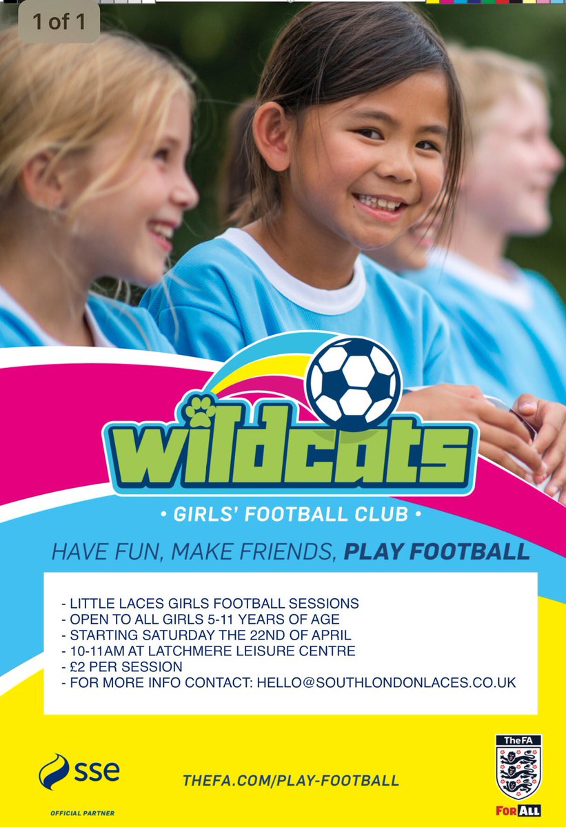 LastNameJords's tweet photo. Calling all 5-11 year old GIRLSSS.. starting 22nd April.. #littlelaces https://t.co/oF7SYchJka