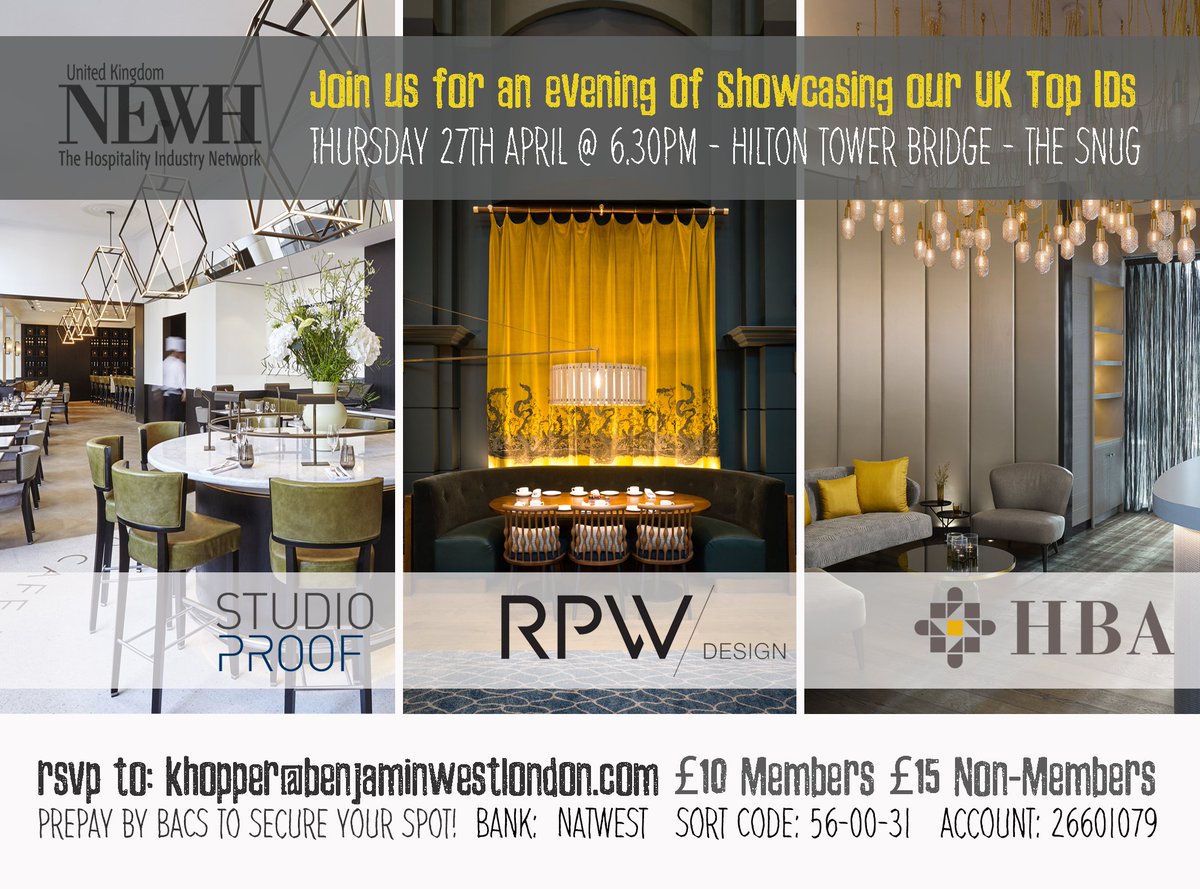 NEWHuk's tweet photo. It's time to showcase our 3 fabulous Top ID companies - congratulations #StudioProof @ESPdevelops #HBALondon @HBAdesign & #RPW @RPWDesign https://t.co/qpjGVPELZk