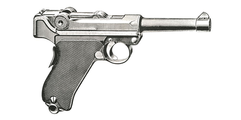 AmericaGunsmith's tweet photo. Unusual mechanically, take a schematic look at the Luger pistol. https://t.co/SrSW4TN6jw https://t.co/RpWnqI295j