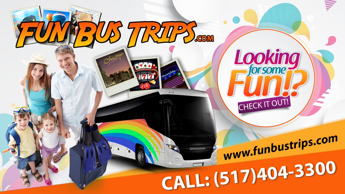 FunBusTrips1's tweet image. Check us out, we offer fun trips to casinobustrips@yahoo.com, baseball games,  concerts and more.  
funbustrips.com  were on fb too!