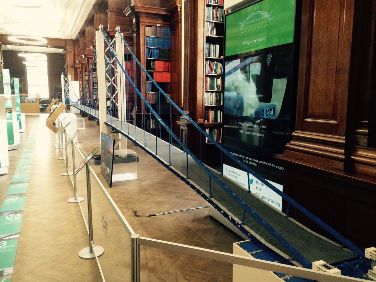 mike_eames_uk's tweet photo. Worlds longest #LEGO bridge at #ice_engineers. And build your own bridge. Free entry until 21 April. https://t.co/SkiO93cPW5