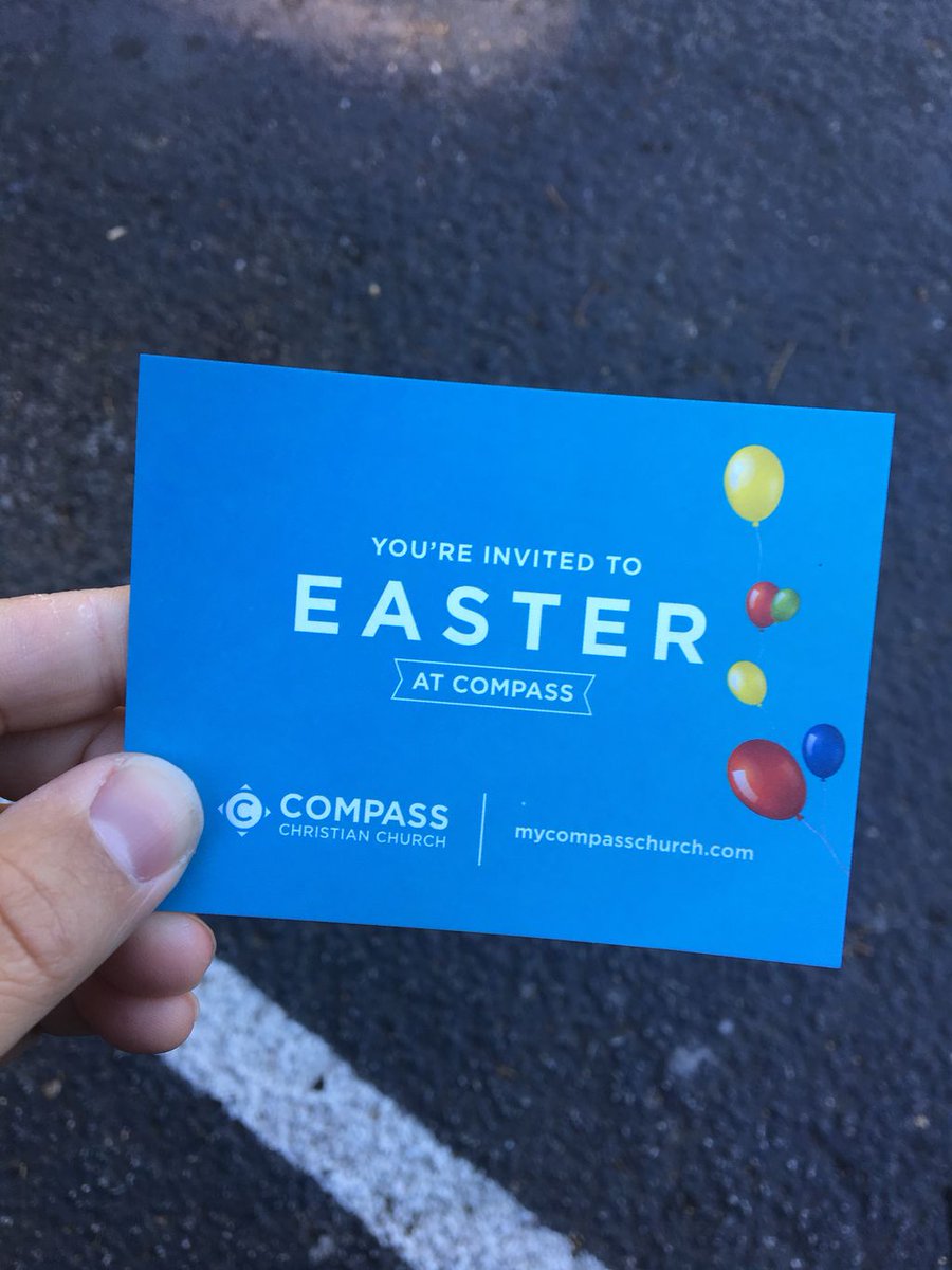 I hope you can join me for #EasterAtCompass this weekend! A weekend to remember! Find out locations &amp; times at mycompasschurch.com