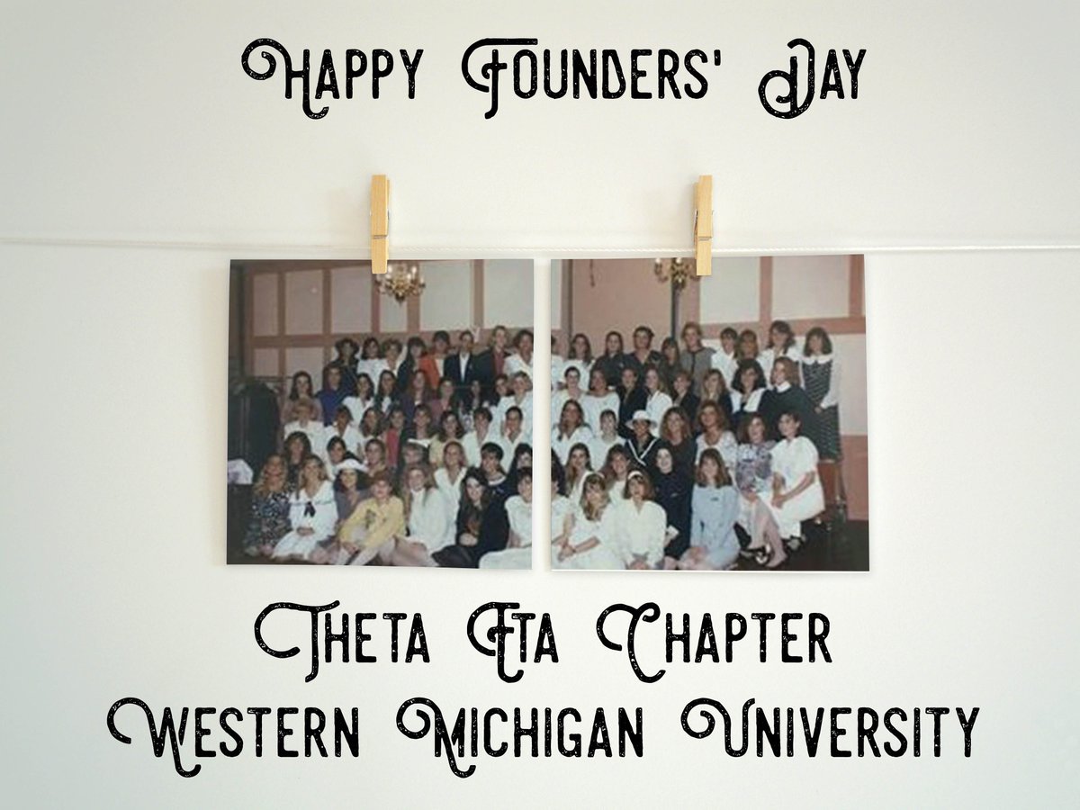 alphaxidelta's tweet image. Happy Founders' Day to our Sisters in the Theta Eta Chapter! They were founded on April 14, 1991 at Western Michigan University.