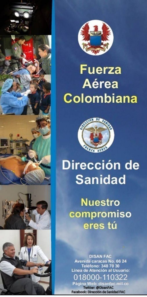 JEFSAFAC's tweet image. #DISAN @FuerzaAereaCol Nuestro compromiso es con tú salud #SanidadMilitar Hoy y siempre #DecideCuidarte