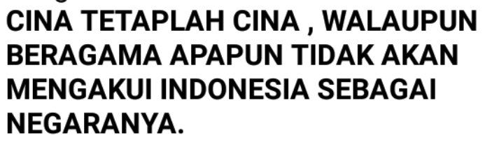 Bakar55778917's tweet photo. Nasehat lama : Jangan percaya cina !!!
#CinaRasis https://t.co/zeC48nKBqf
