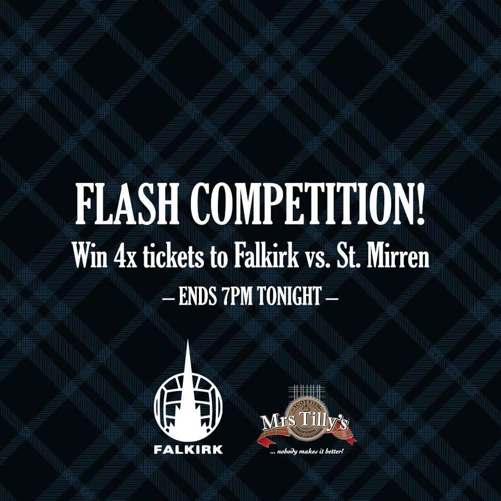 MrsTillys's tweet image. Calling all @falkirkbairns #football fans! For a chance to #win 4x hospitality tickets for tomorrow's match, simply follow &amp;amp; RT. Ends 7pm!