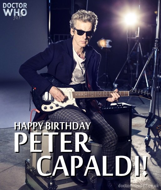 Happy Birthday to The Doctor himself, the cosmic Peter Capaldi! 