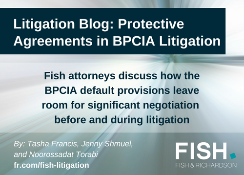 FishLitigation's tweet image. A discussion of #BPCIA rules illuminates negotiation space allowed by default settings. More on the #LitigationBlog fr.com/?p=63390