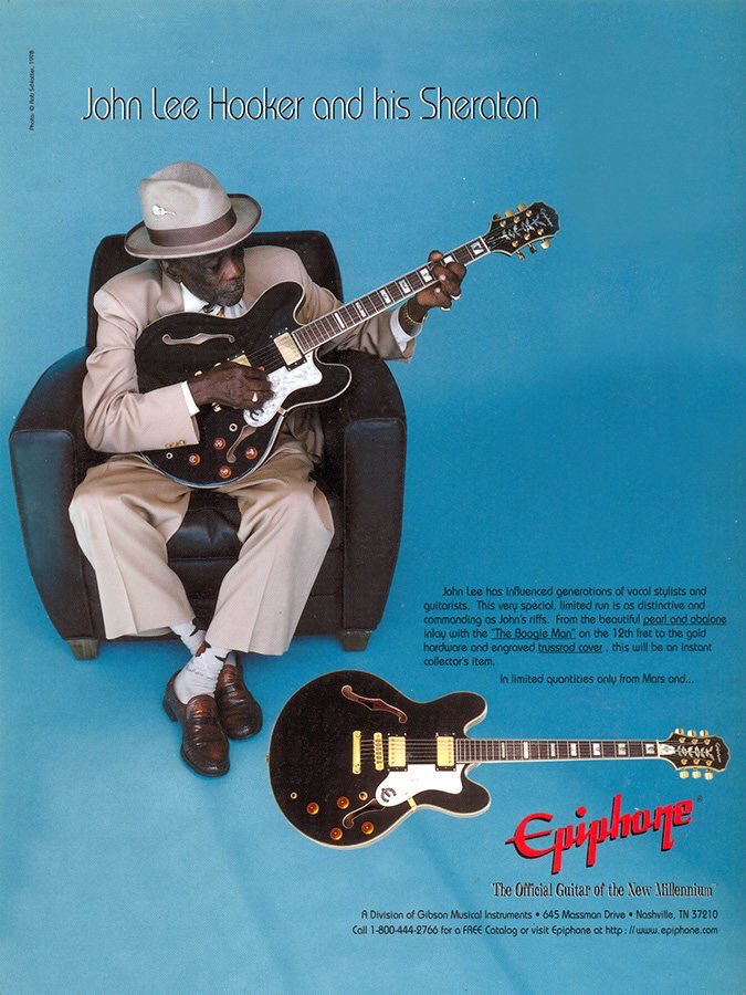 1998: Epiphone John Lee Hooker Signature Model Sheraton @Epiphone