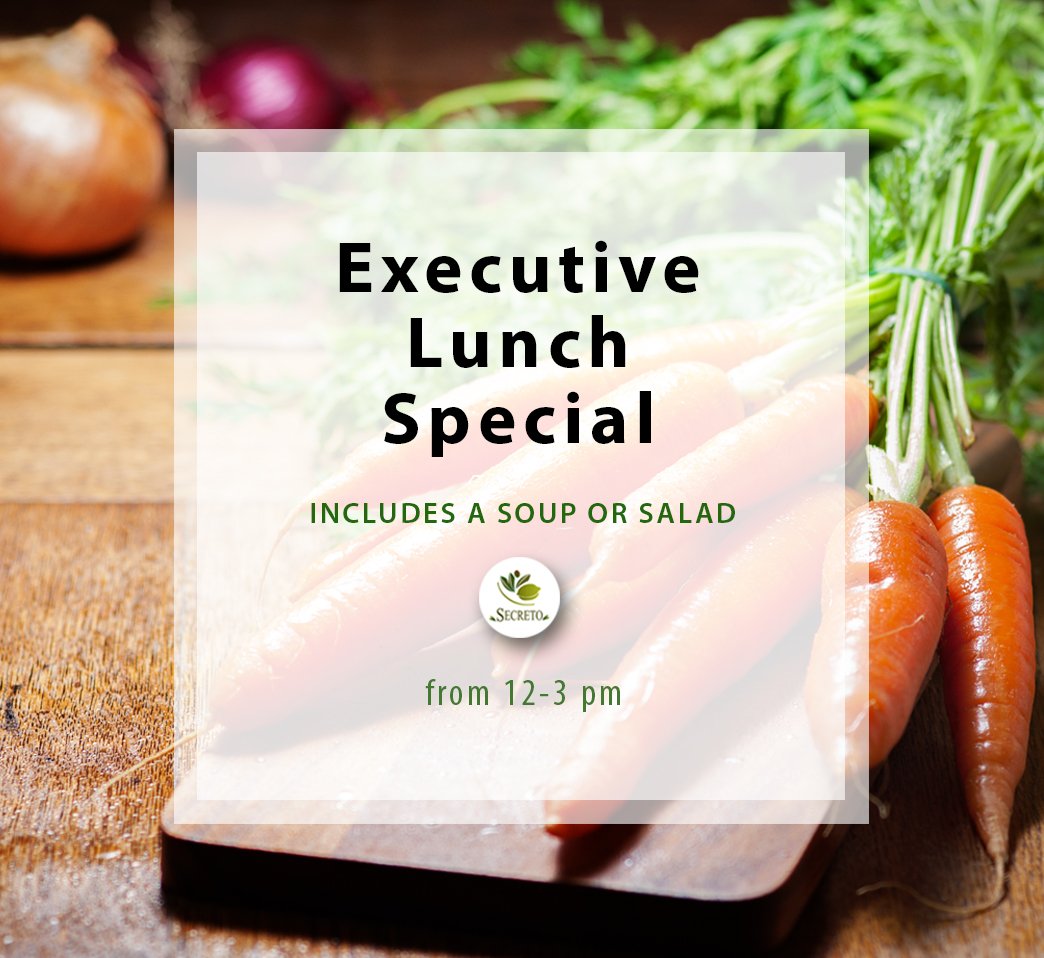 SecretoMiami's tweet photo. Have #lunch plans? Join us for an Executive Lunch. Soup or salad is included w your meal from 12-3pm.

#LunchInMiami #MiamiRestaurant #Miami https://t.co/4S1MiNJ910