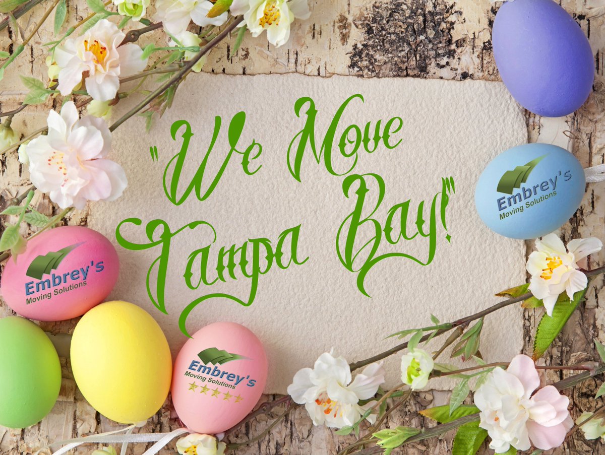 VotedBestMover1's tweet photo. Hoppy #EasterWeekend to you and your #Peeps, from all of us at #EmbreysMovingSolutions of Tampa Bay!
#EmbreysMoving #WeMoveTampaBay https://t.co/N8WQ7CHn3J