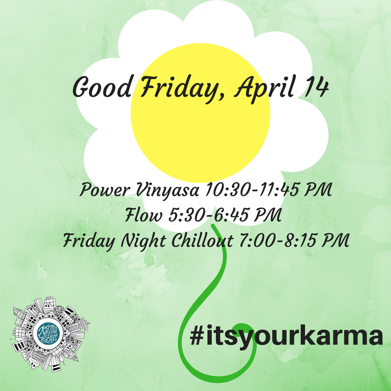 We will see you in the studio! #itsyourkarma