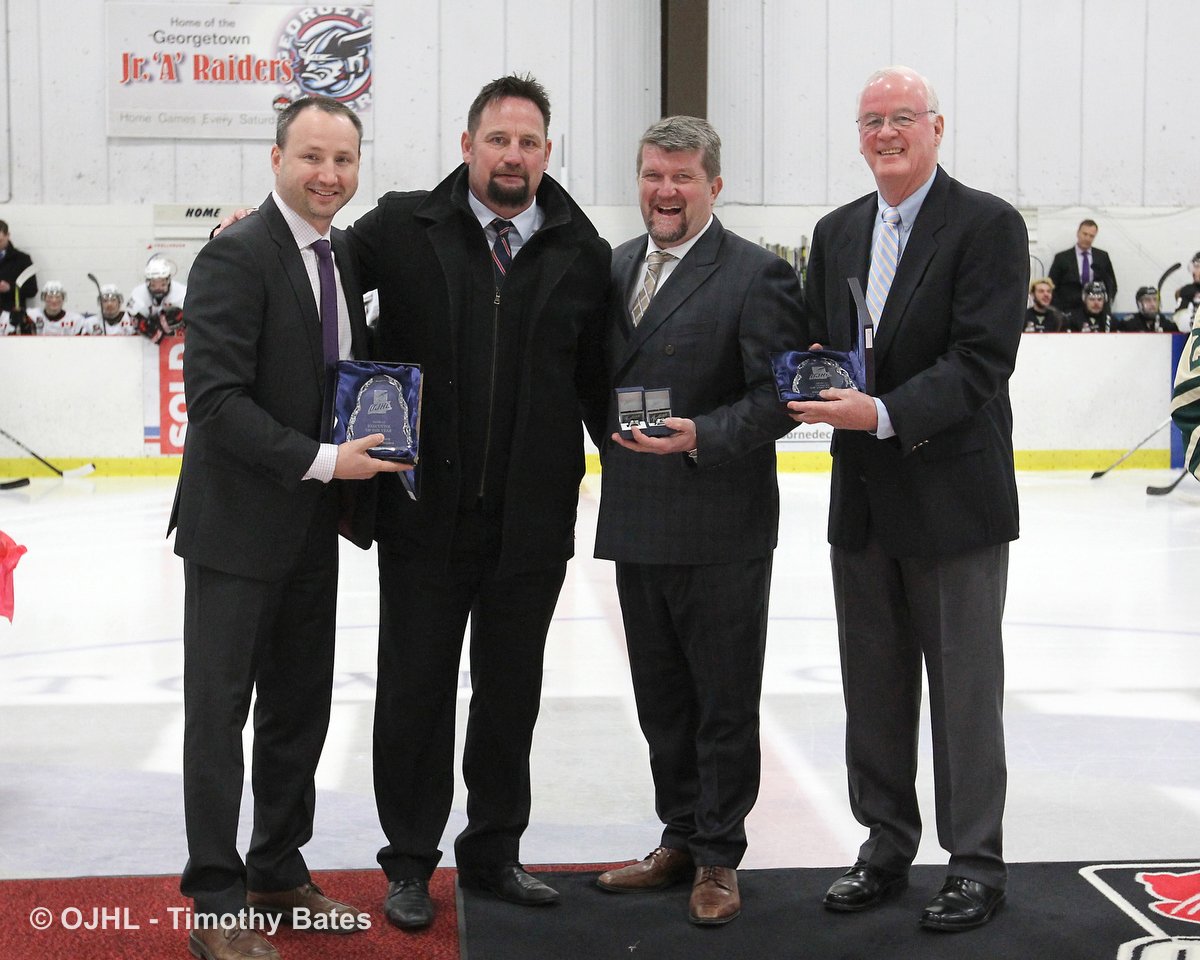 ojhlimages's tweet photo. OJHL Coach of the Year and Executive of the year Greg Walters from the Georgetown Raiders @JRARAIDERHOCKEY https://t.co/5FaJAfZ6Oy