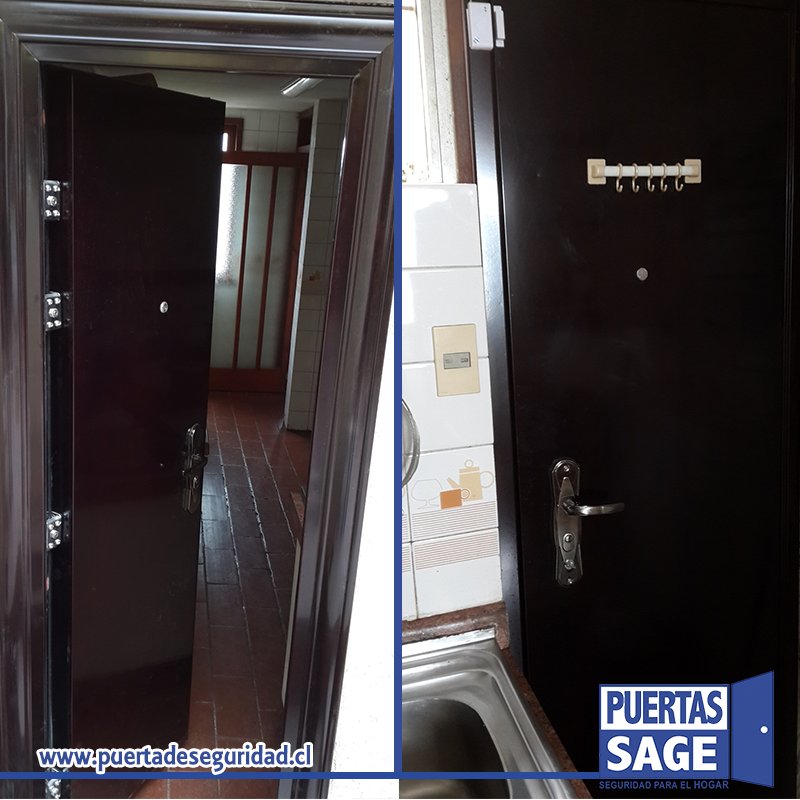 Foto de nuestra Puerta instalada 
Visita nuestra Web puertadeseguridad.cl