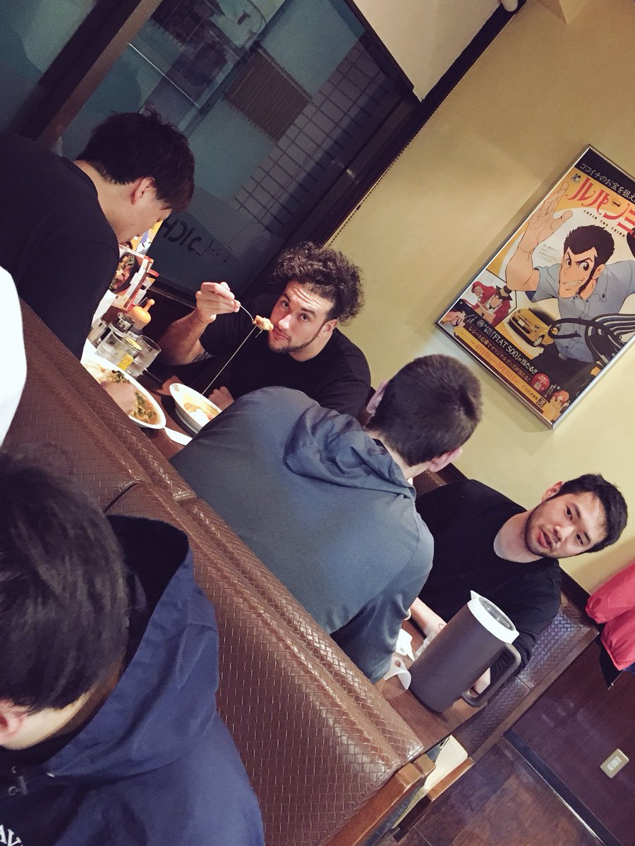 MasakiHayamizu's tweet image. 【東京エクセレンス】
.
#東京エクセレンス
#afterpractice 
#CoCo壱番屋
#ディナー
#luke
#ryan
#justin
#tobi
#nagasawa
#shibusawaAC
#monika