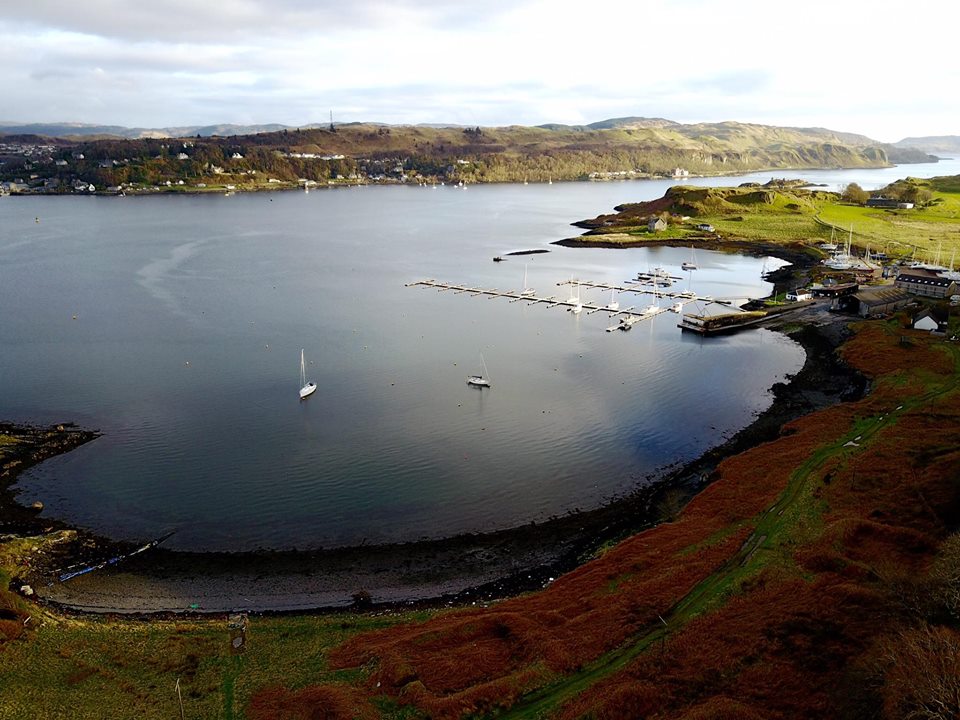 A view from the sky - Ardentrive Bay, Isle of Kerrera  #oban #sailing #scotland #nofilterneeded