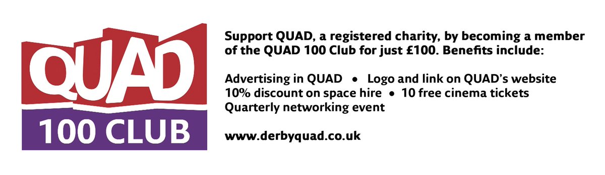 QUAD_corporate's tweet photo. Did you know your business can sponsor @derbyQUAD for as little as £100 per year? #QUAD100 https://t.co/P10Ce2uh3C