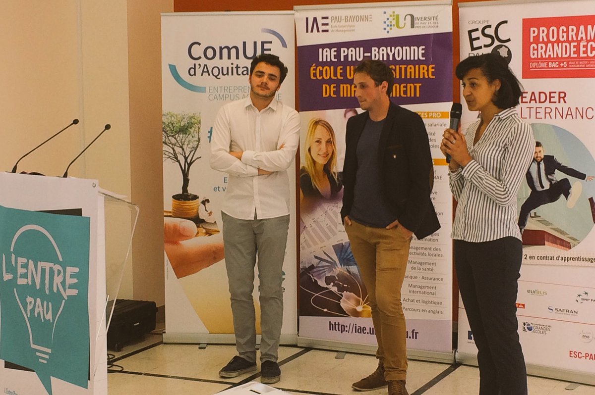 Technopole Hélioparc (@helioparc) on Twitter photo 3 porteurs de projet de <a href="/LEntrePau/">L'EntrePau</a> : des profils complémentaires qui représentent la diversité des formations du campus palois 3 porteurs de projet de <a href="/LEntrePau/">L'EntrePau</a> : des profils complémentaires qui représentent la diversité des formations du campus palois