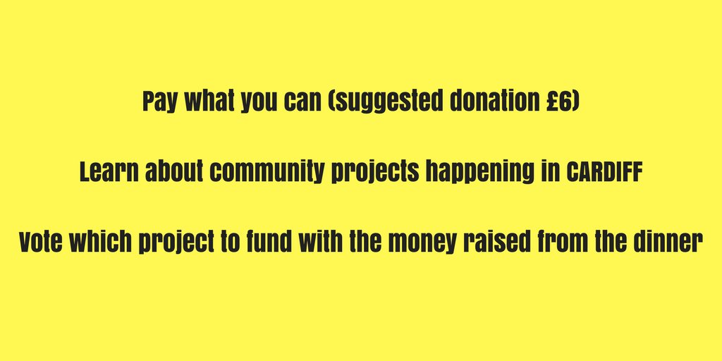 Our next SOUP event is Tuesday 16 May @CdfTrinity in #Adamsdown Join us to eat Soup and support your local community bit.ly/2oqz5zc
