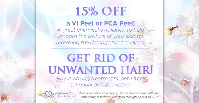 ayoungeryouspa's tweet photo. Get 15% off a #VIPeel or #PCAPeel in April! Call today! #AYoungerYouMedSpa https://t.co/HeGyeORGZL https://t.co/NkwxseAC1i