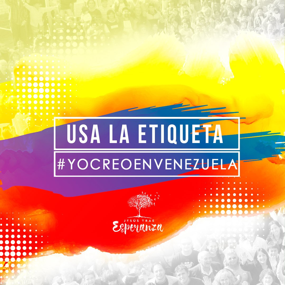 ElEvangelioC's tweet photo. Expresemos HOY que tenemos mil motivos para creer en nuestra hermosa nación #YoCreoEnVenezuela https://t.co/pqNxdWxhZz