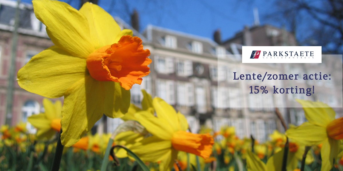 Ook wij genieten al volop van de #lente! Daarom hebben we een nieuwe actie: alle #schilderklussen met 15% korting! ➡ bit.ly/2nDG22E